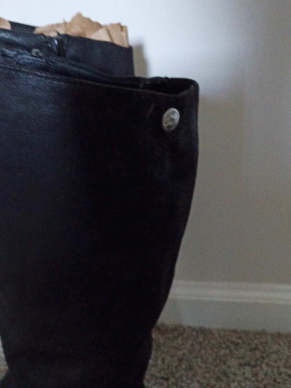 BareTraps Black Over-the-Knee Zip Riding Boots